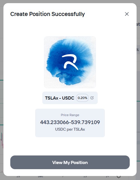 Подтверждение создания пула