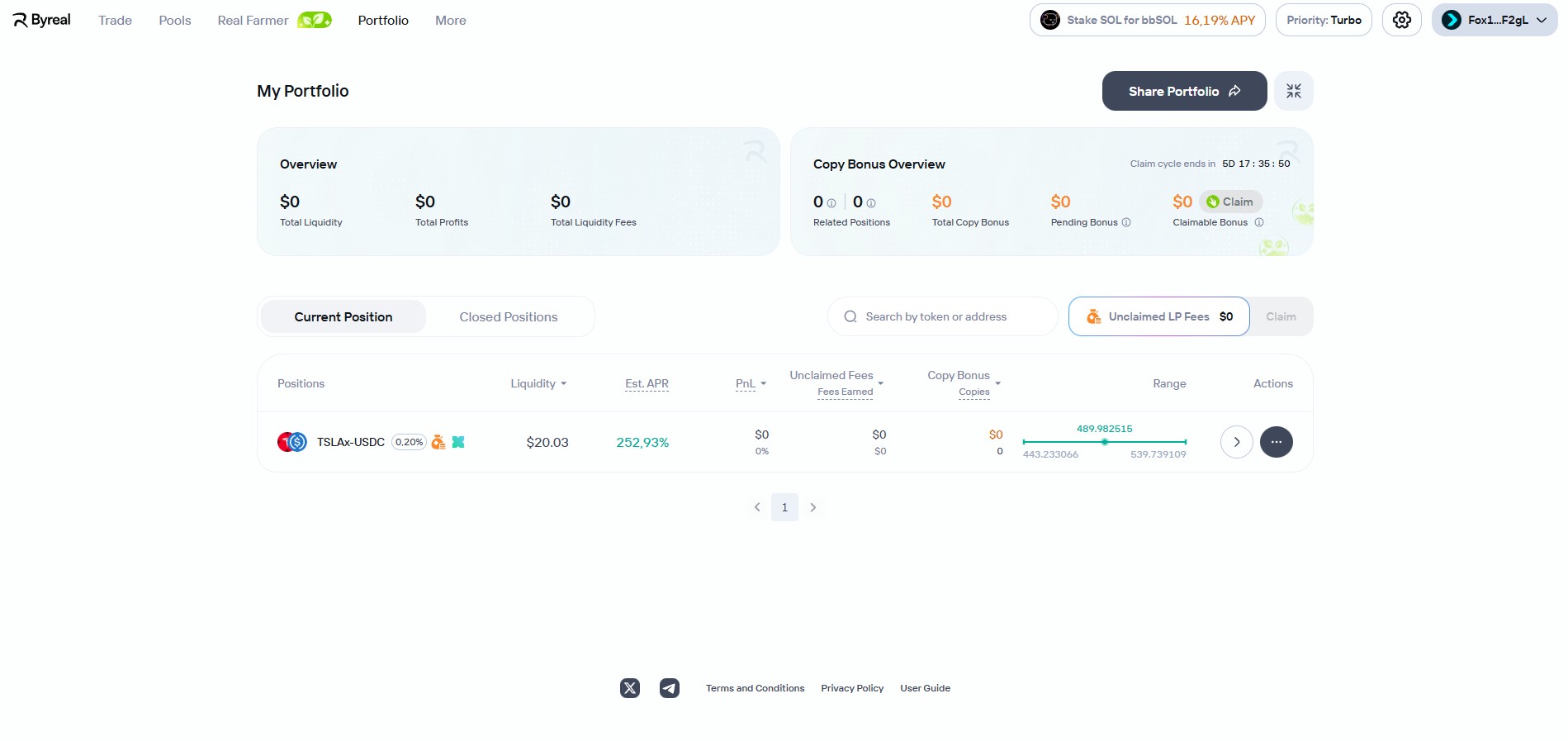 Портфель и доходность на ByReal