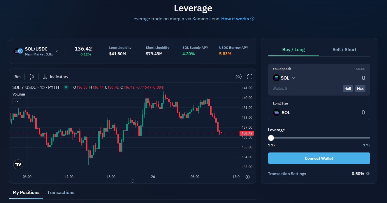 Kamino Long/Short Vaults