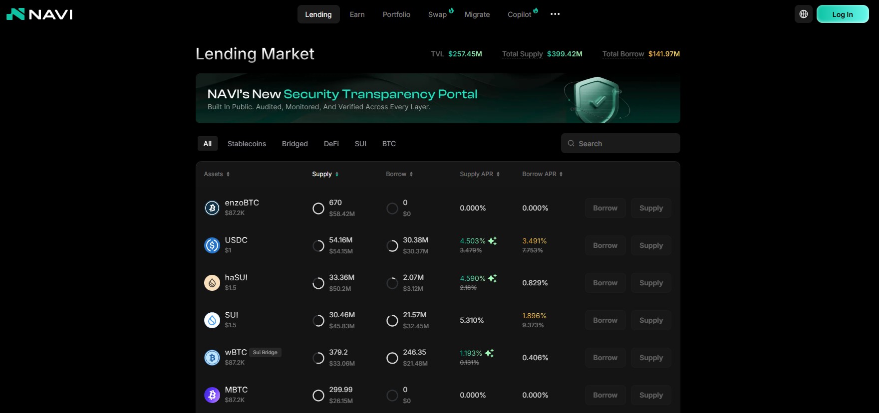 Интерфейс Navi Protocol