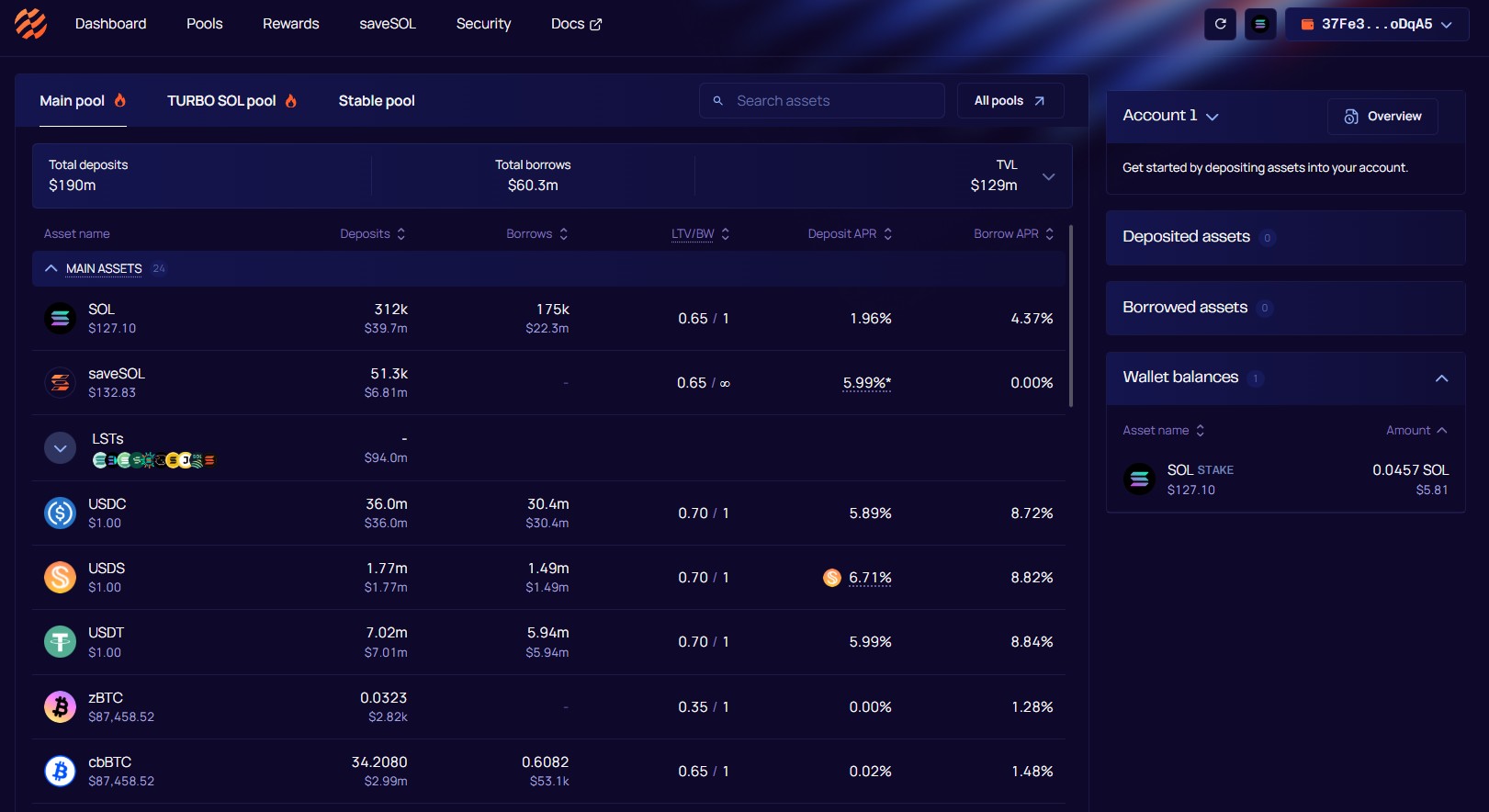 Save Finance интерфейс